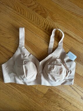 New! knix beige padded v-neck evolution bra size 8+ new with tags!